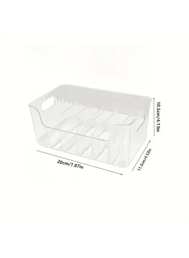Transparent Plastic Spice Organizer With Adjustable Compartments For Kitchen - Image 5