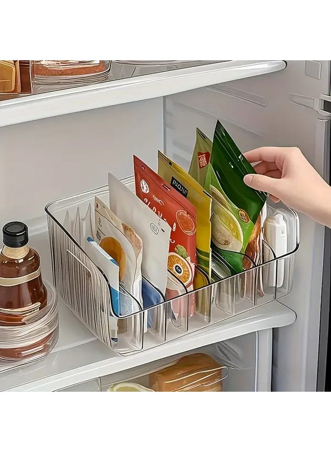 Transparent Plastic Spice Organizer With Adjustable Compartments For Kitchen - Image 2