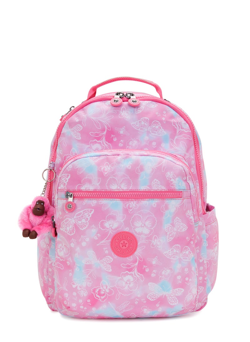 kipling Seoul Kids School Backpack with Tablet Protection Garden Clouds  - Image 1
