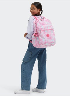 kipling Seoul Kids School Backpack with Tablet Protection Garden Clouds  - Image 3
