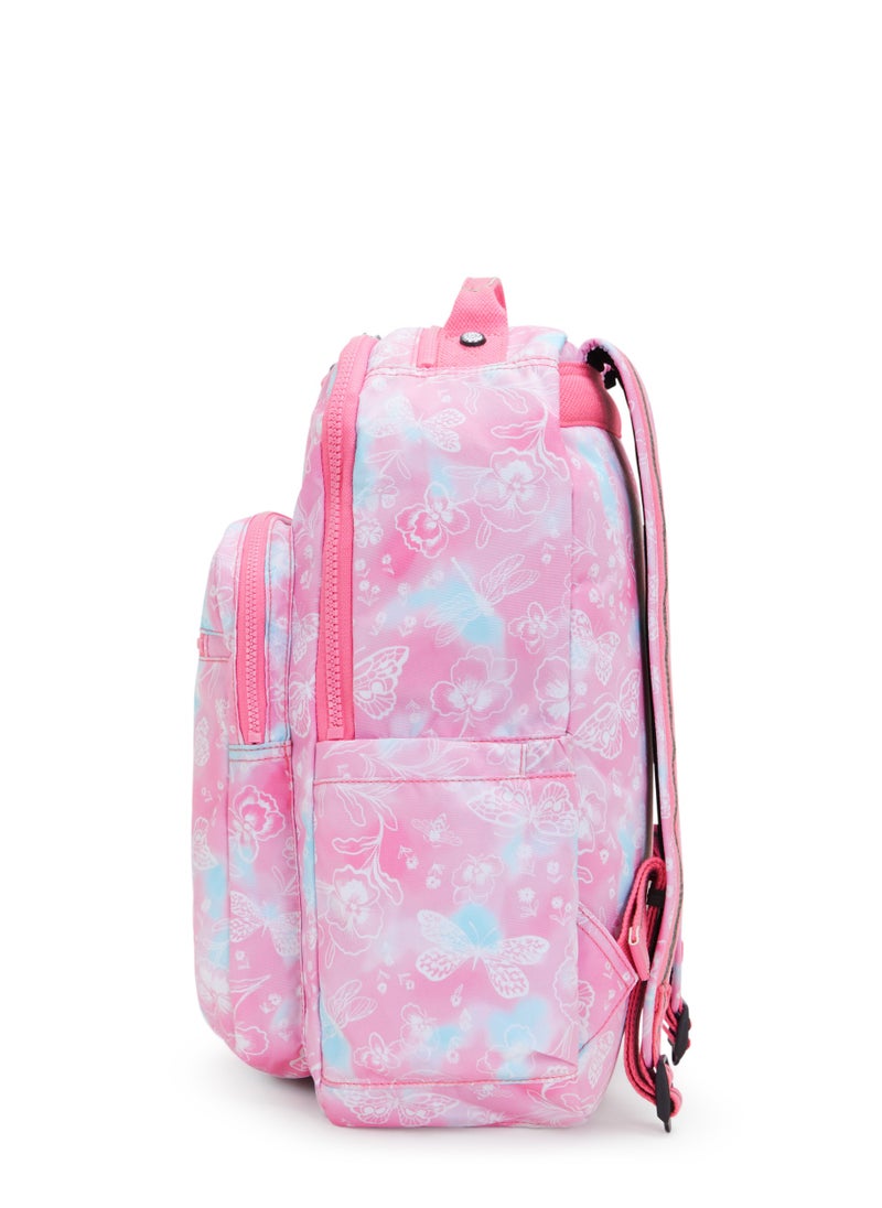 kipling Seoul Kids School Backpack with Tablet Protection Garden Clouds  - Image 4