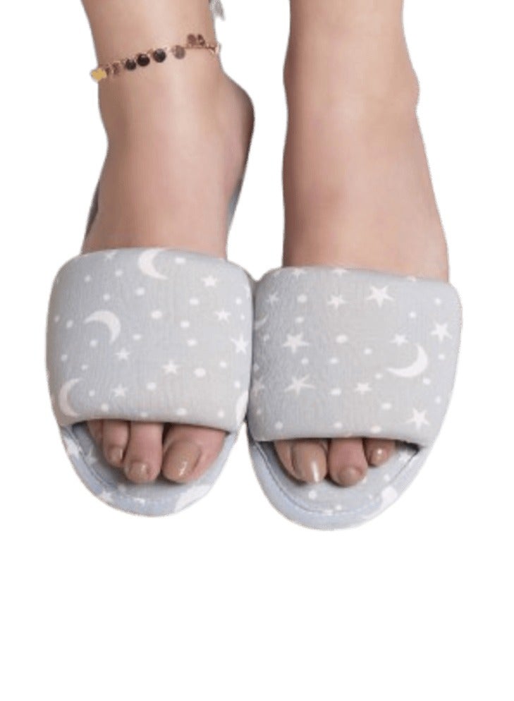 women baby blue cotton slippers 38/39