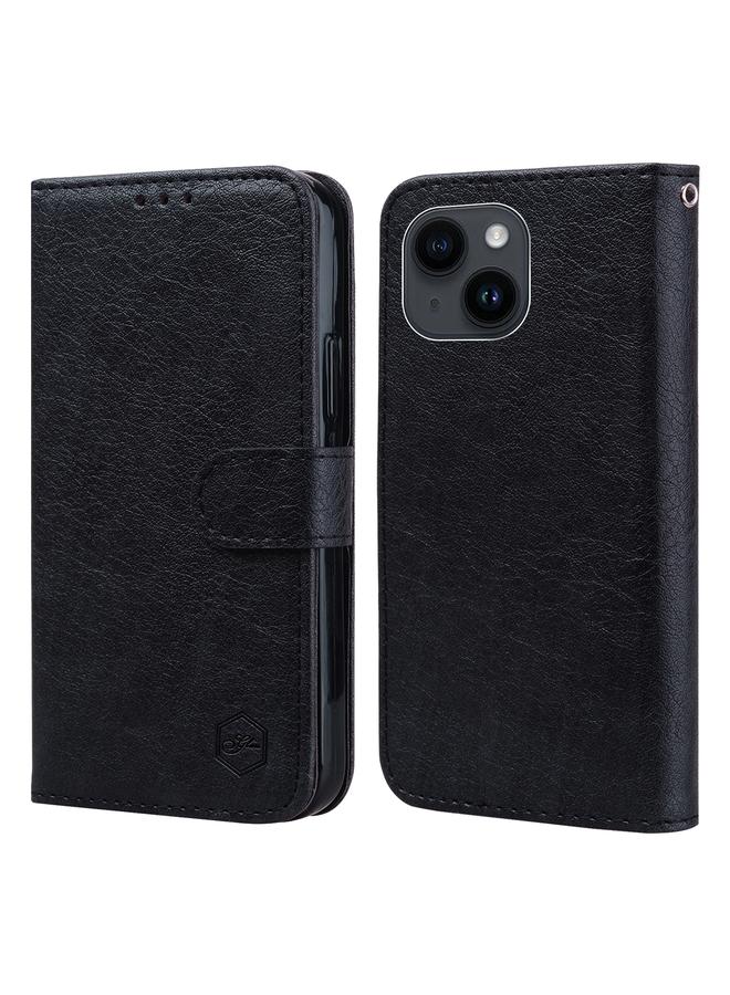 اس-توب جراب لهاتف iPhone 15 مصنوع من الجلد الزيتي ومصنوع من مادة البولي يوريثان الحراري - Image 1