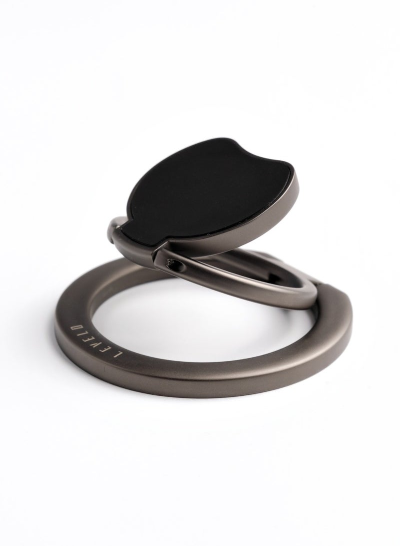 ليفيلو حامل حلقة الهاتف المغناطيسي و MagSafe أوربت - رمادي - Image 2