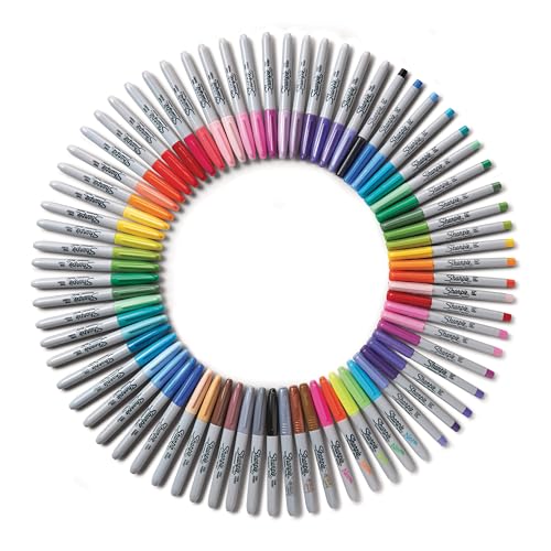 SHARPIE Permanent Markers Ultimate Collection, Fine and Ultra Fine Points, Assorted Colors, 72 Count - Image 5