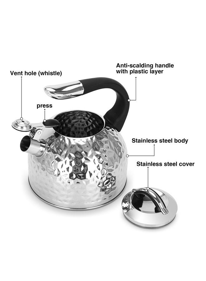 Fissman Whistling Kettle Anita 2.5 Ltr Stainless Steel - Image 3