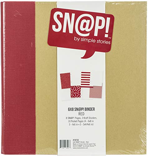 Simple Stories Sn@p! Binder 6"X8" - Red - Image 5