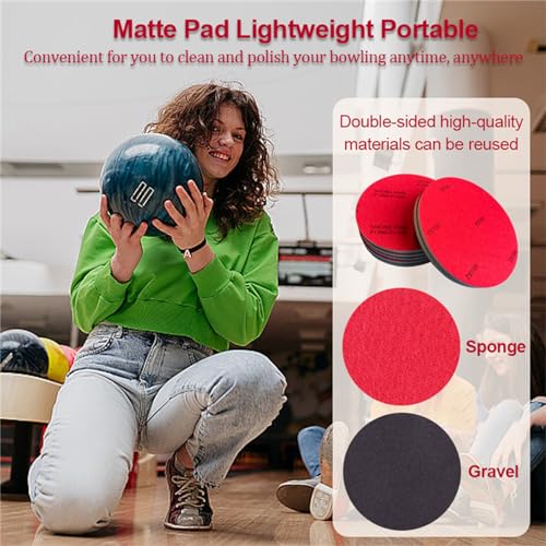 FUYITE 12 PCS Bowling Sanding Pads, Bowling Ball Sanding Sand Pads Polishing Cleaning Kit, Grit 400, 500~600, 800~1000, 1200~1500, 2000, 2500, 3000, 5000, Bowling Ball Resurfacing Polishing Kit - Image 4