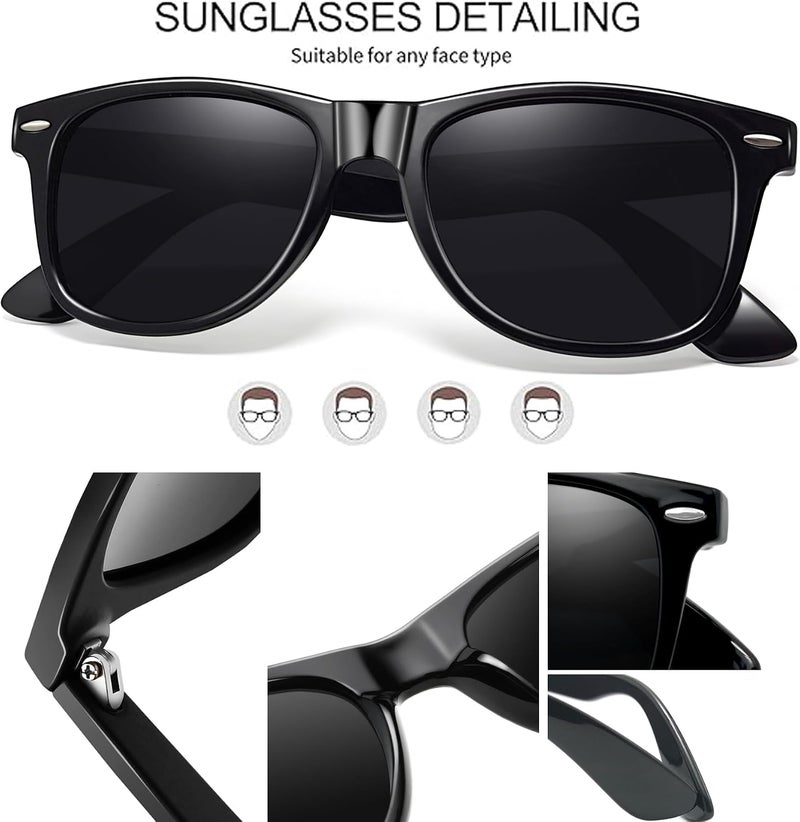 Joopin Square Sunglasses Men Women Polarized UV Protection Classic Trendy Lightweight Designer Sun Glasses for Driving Fishing Hiking Golf - Image 3