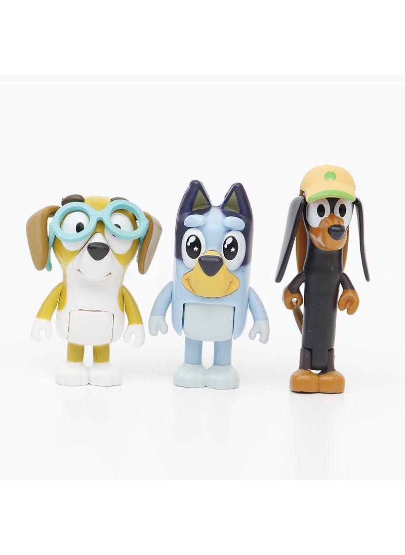 Y&D 8-Piece Bluey's Family Figurines Model Toys  - Image 4