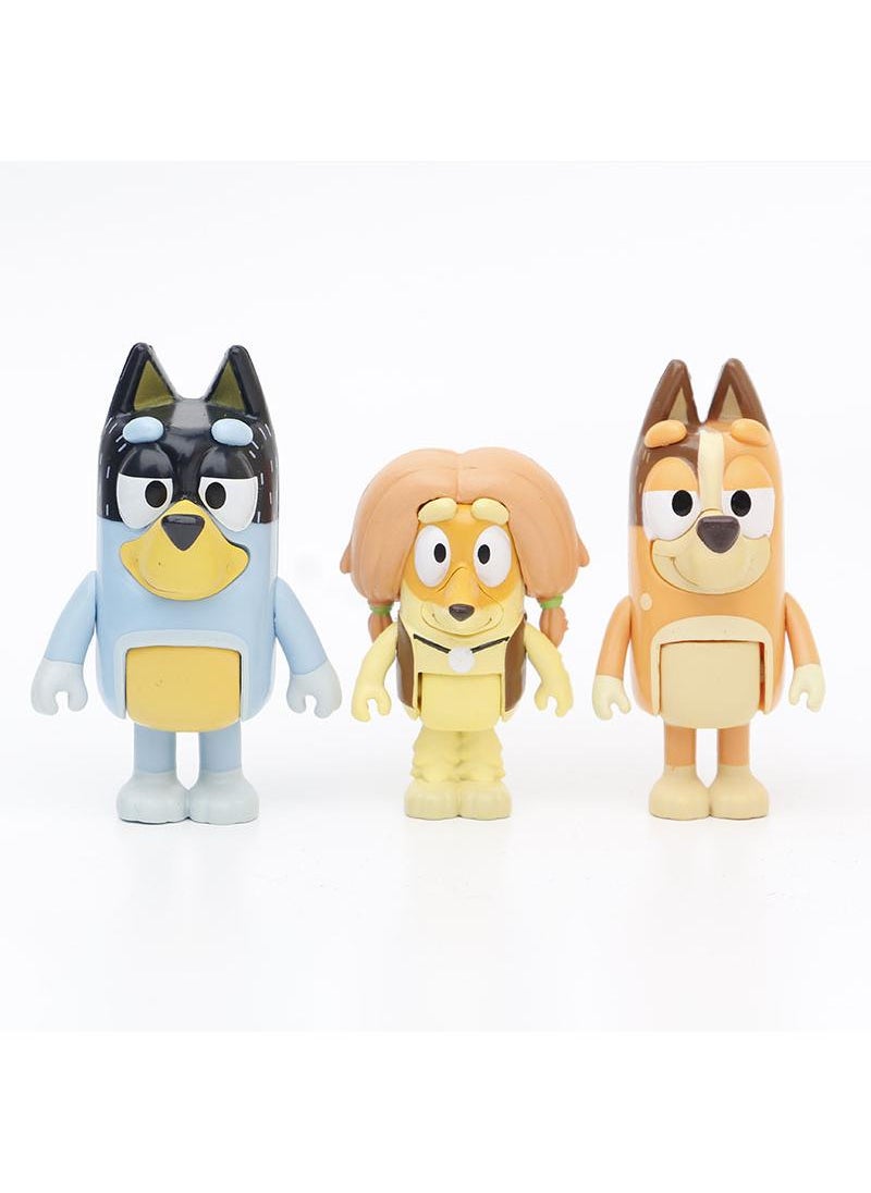 Y&D 8-Piece Bluey's Family Figurines Model Toys  - Image 2