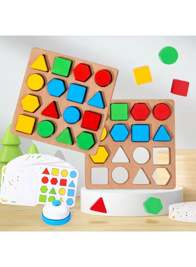 حديقة الألعاب لعبة تصنيف الأشكال الخشبية – 32 قطعة بناء لتعلم الهندسة | لعبة تعليمية كلاسيكية للتطابق والترتيب للأطفال | هدية مثالية للتطور المبكر - Image 3