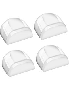 Mmmon 4Pcs Door Stopper Floor Self Adhesive,Transparent for Gluing, Floor Door Stopper,Floor Wall Buffer for All Hard Floors to Protect Wall and Furniture  - Image 1