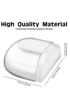 Mmmon 4Pcs Door Stopper Floor Self Adhesive,Transparent for Gluing, Floor Door Stopper,Floor Wall Buffer for All Hard Floors to Protect Wall and Furniture  - Image 2