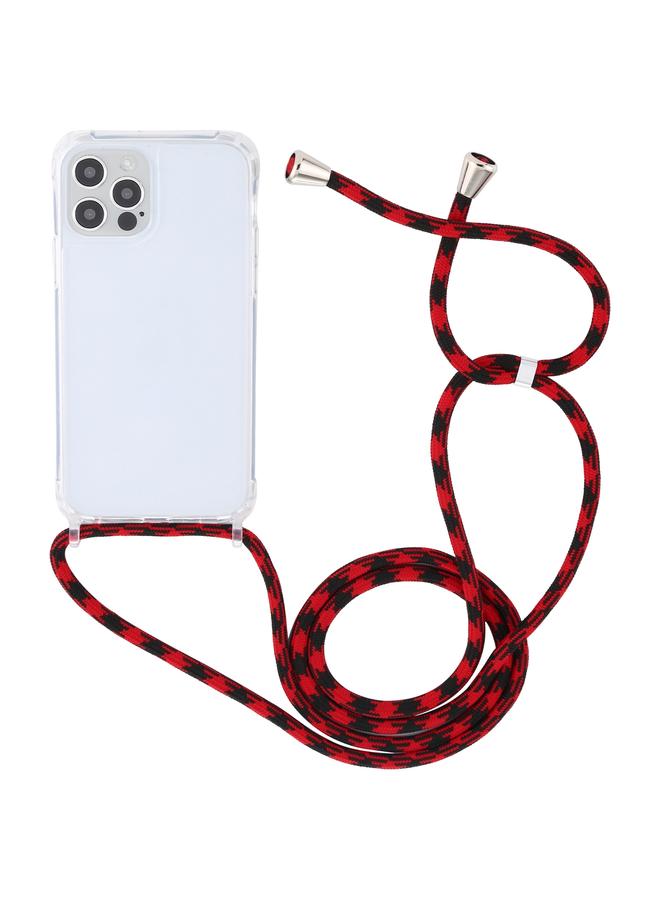 Zaboon Case For iPhone 13 mini Transparent Acrylic Airbag Shockproof Phone Protective Case with Lanyard - Image 2