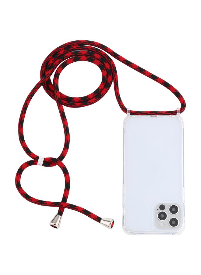 Zaboon Case For iPhone 13 mini Transparent Acrylic Airbag Shockproof Phone Protective Case with Lanyard - Image 1