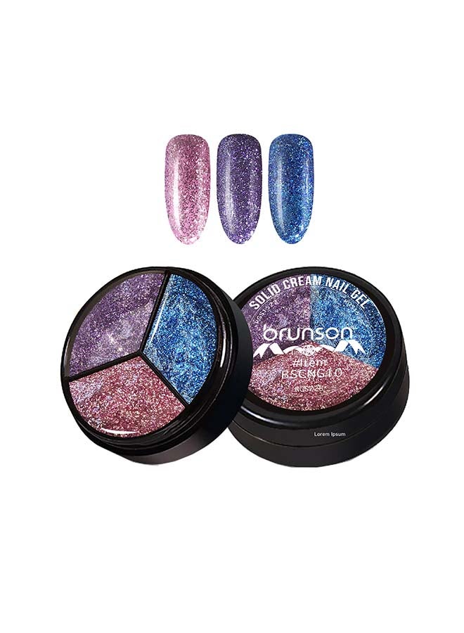 brunson Solid Cream Gel Nail Polish - 3 in 1 Pudding, High Pigmented Mud Nail Art Paint, Suit For Professional Nail Salon, Nail Starter 15 ml, BSCNG10