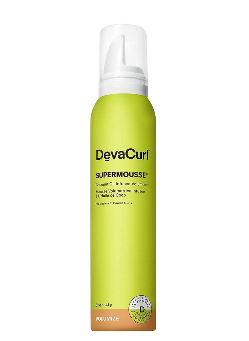 DevaCurl - SuperMousse® Coconut Oil Infused Volumizer, Superfruits, 5.1 fl. oz. - Image 1