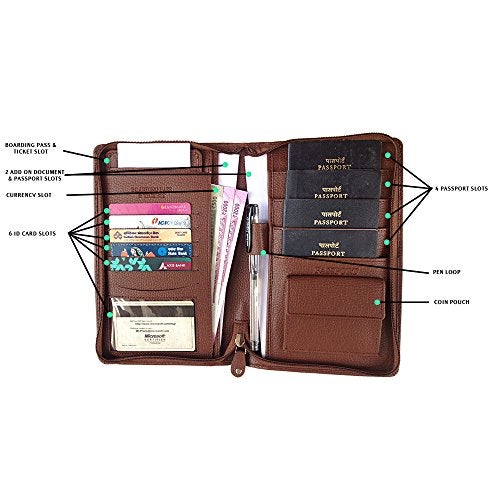 Gear-R Brown Leather Unisex Passport Holder (GR-PW-001) - Image 3