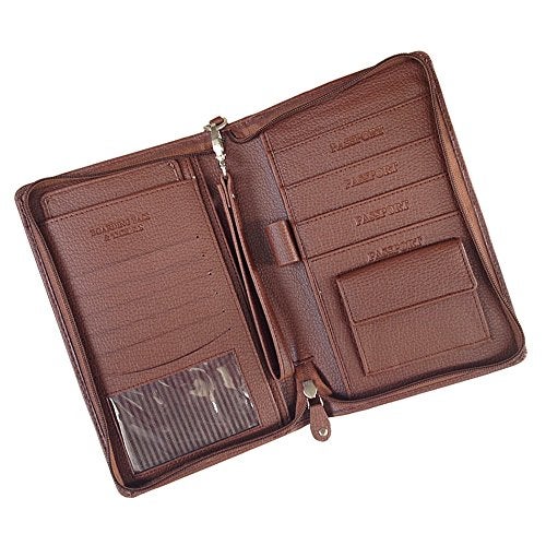 Gear-R Brown Leather Unisex Passport Holder (GR-PW-001) - Image 1