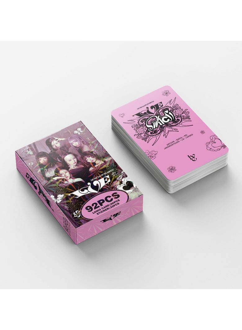 إيهوم 92 قطعة من بطاقات وملصقات ألبوم IVE الجديد IVE SWITCH Lomo - Image 4