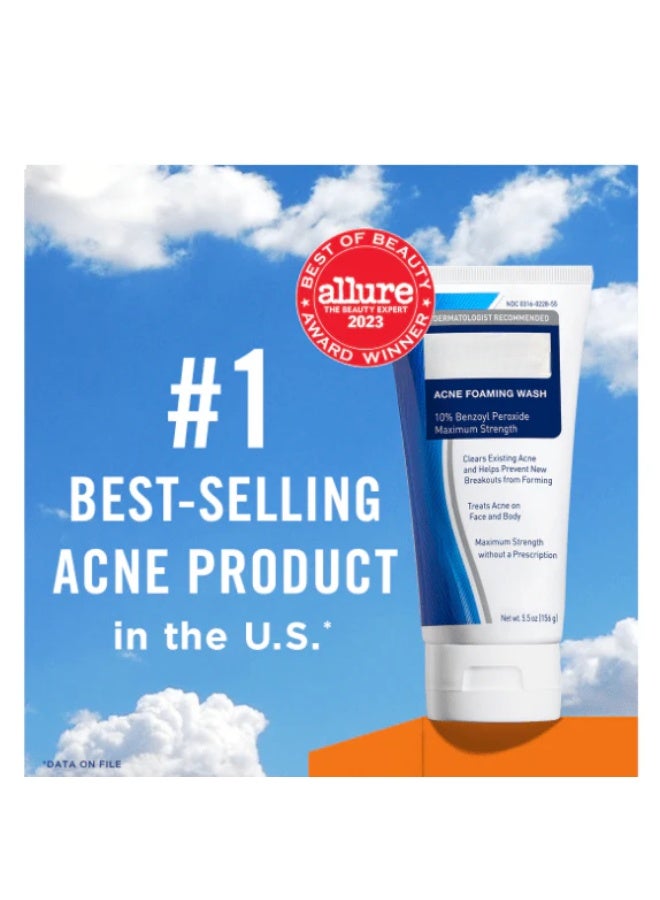 Foaming face wash for acne