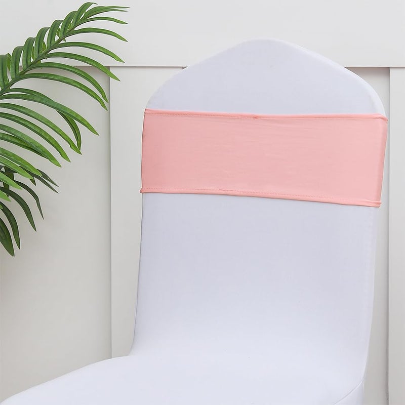 Gankar Gankar 50 Pack Dusty Pink Chair Sashes for Wedding Birthday Party Party Decor  - Image 4