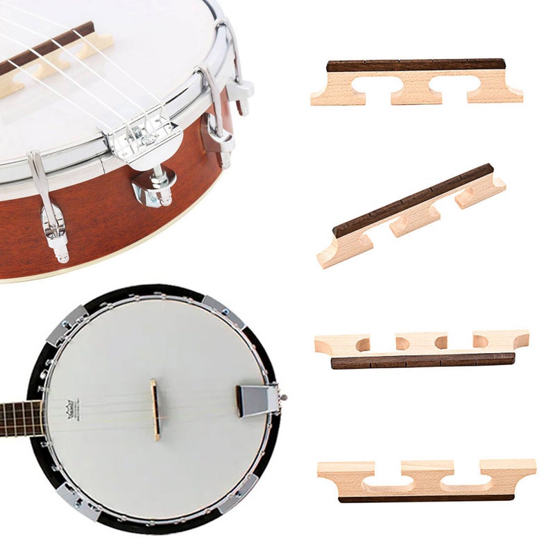 🎸 جسر بانجو بديل متين لتحسين الصوت بني مستطيل لتمرين الموسيقى - Image 3