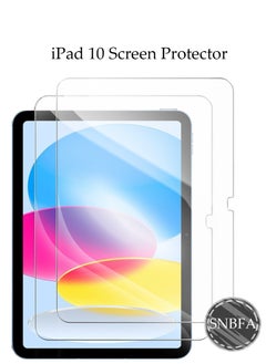 SNBFA 2 PCS Compatible with iPad 10th Generation 10.9 Inch Screen Protector , iPad 10 (2022 Released) Tempered Glass Film 2.5D Edge HD Clarity Apple Pencil Compatible  - Image 1