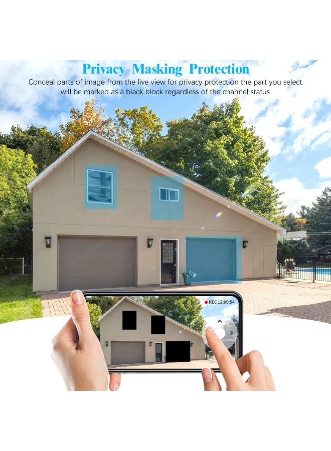 5MP Wireless Outdoor Security Camera System – 130° Ultra-Wide Angle with PIR Motion Detection & Two-Way Audio - Image 3