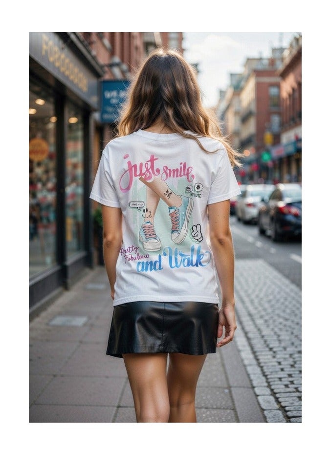 Dirty Lizard White printed t-shirt with Street wear image 100% cotton 20 - Image 1