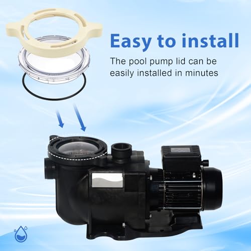 ArrogantF 350090 Cam Clamp and 350091 Cover Lid with O-Ring Replacement for Pentair Superflo Inground and Sta-Rite SuperMax Pool and Spa Pumps,Pool Pump Locking Ring Replacement Part - Image 5