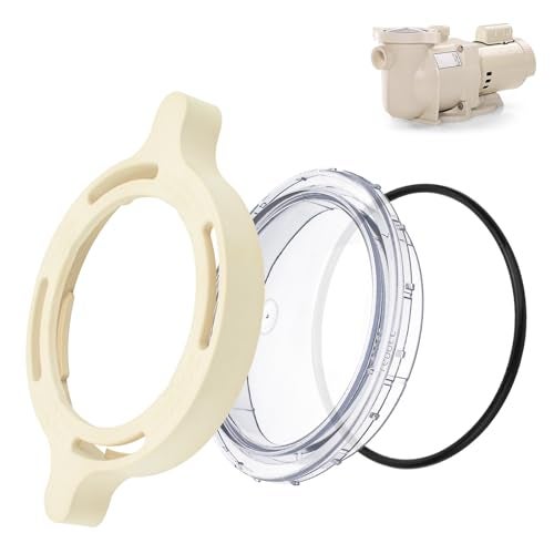 ArrogantF 350090 Cam Clamp and 350091 Cover Lid with O-Ring Replacement for Pentair Superflo Inground and Sta-Rite SuperMax Pool and Spa Pumps,Pool Pump Locking Ring Replacement Part - Image 1