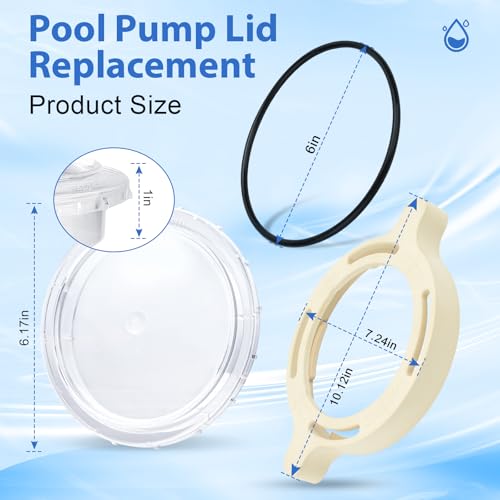 ArrogantF 350090 Cam Clamp and 350091 Cover Lid with O-Ring Replacement for Pentair Superflo Inground and Sta-Rite SuperMax Pool and Spa Pumps,Pool Pump Locking Ring Replacement Part - Image 2