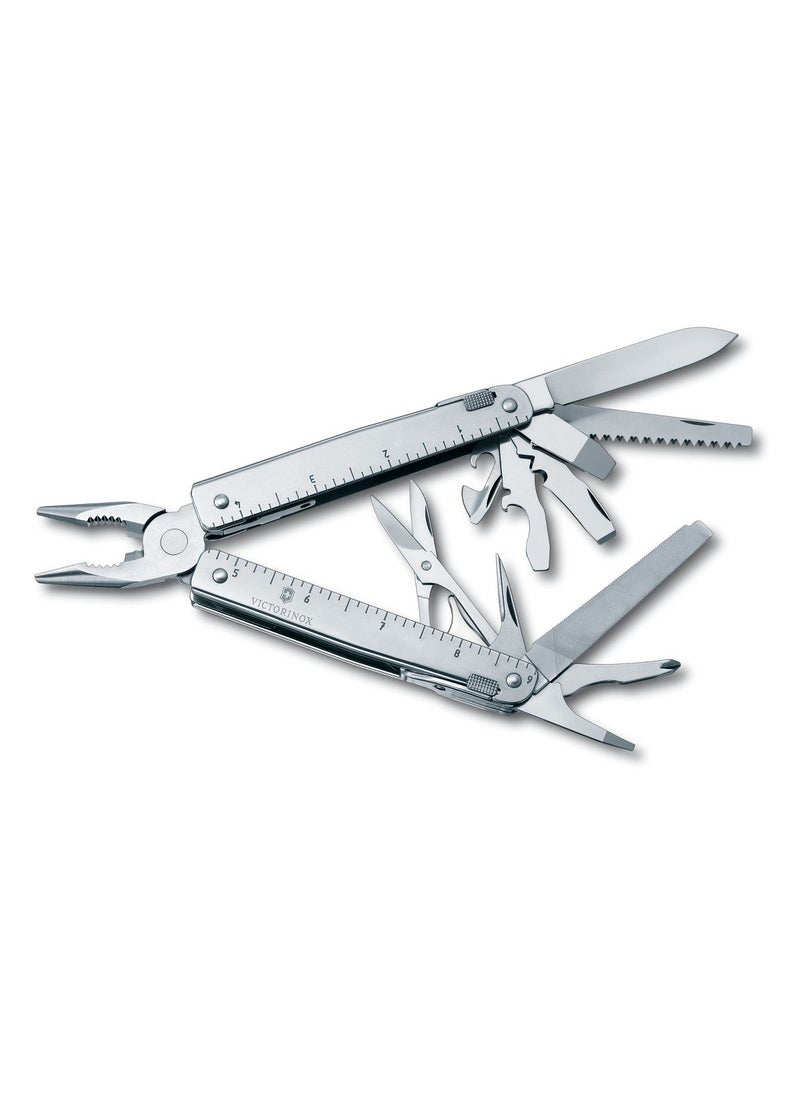 Victorinox Victorinox Swiss Tool Swiss Army Knife, 24 Function Swiss Made Multi-Tool with Needle-Nose Pliers, Wire Cutters and Large Blade - Silver  - Image 2