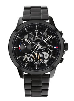 Tommy Hilfiger Plus Men's Quart Watch Black Stainless Steel - 44mm 1710478  - Image 1
