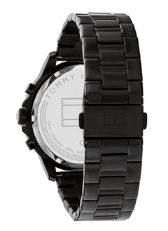 Tommy Hilfiger Plus Men's Quart Watch Black Stainless Steel - 44mm 1710478  - Image 2