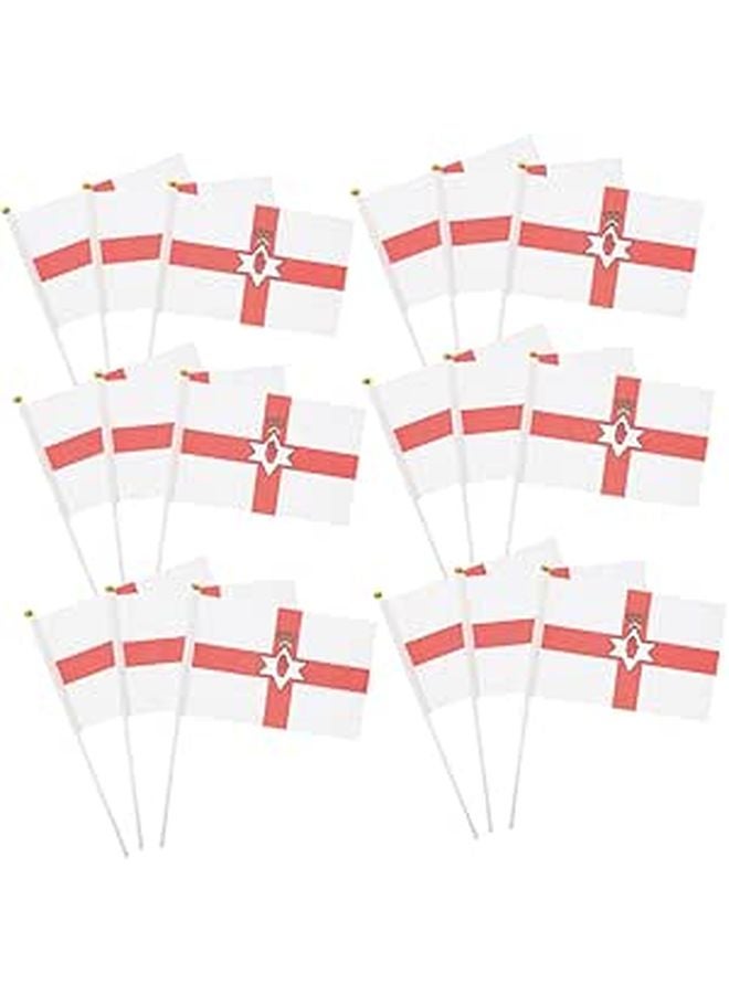 14x21cm Northern Ireland Handheld Waving Flags 50pcs for Outdoor Party Sport Event Celebration Garden Decor - Image 1