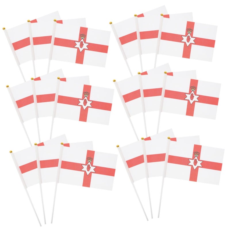 14x21cm Northern Ireland Handheld Waving Flags 50pcs for Outdoor Party Sport Event Celebration Garden Decor - Image 2