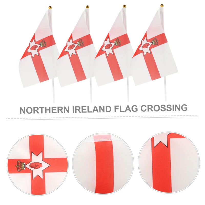 14x21cm Northern Ireland Handheld Waving Flags 50pcs for Outdoor Party Sport Event Celebration Garden Decor - Image 4