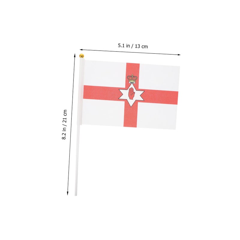 14x21cm Northern Ireland Handheld Waving Flags 50pcs for Outdoor Party Sport Event Celebration Garden Decor - Image 3