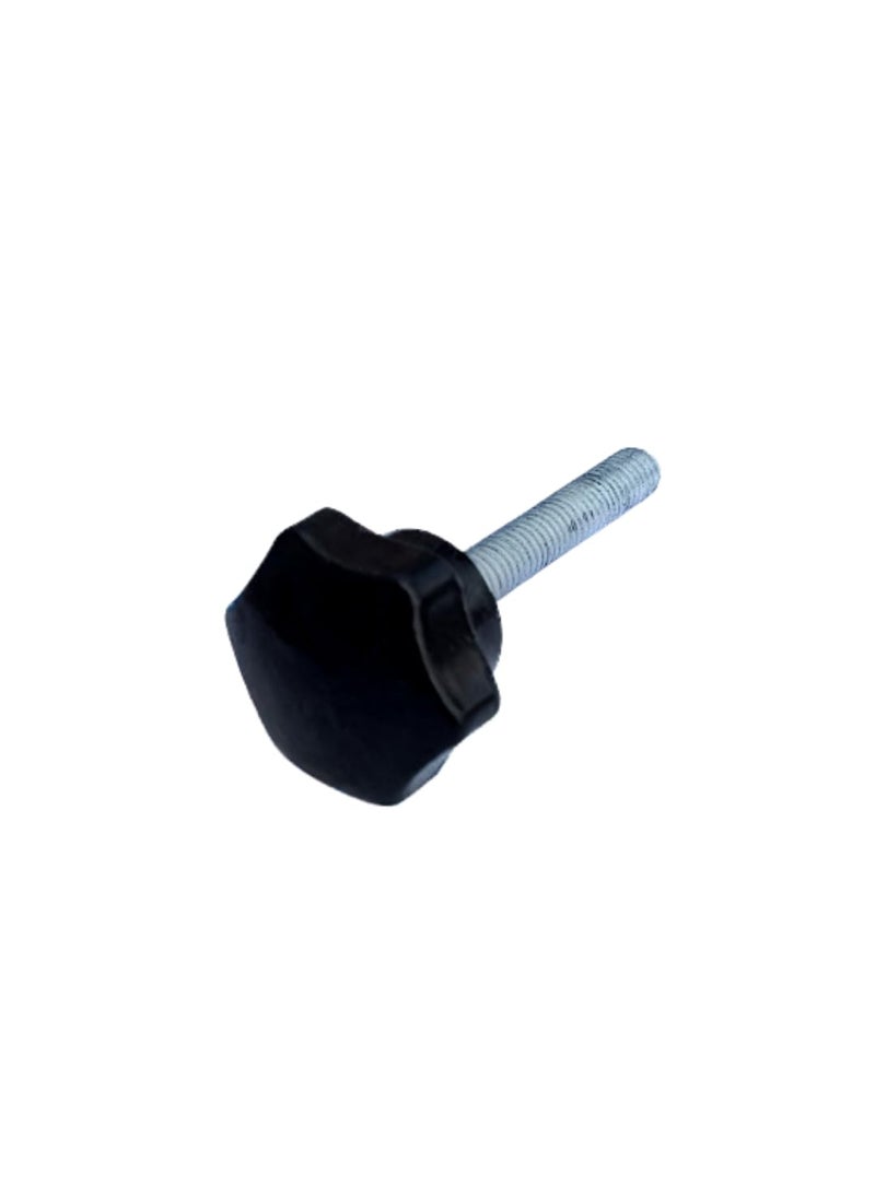 Generic QUICK CLICK SIX STAR KNOB GRIP HANDLE M6 X 30MM 3 CM SCREW LENGTH 25MM HEAD DIAMETER PLASTIC BLACK HANDLE SUITABLE FOR ALL TYPE OF MACHINE TOOL 5 M6 X 30MM  - Image 2