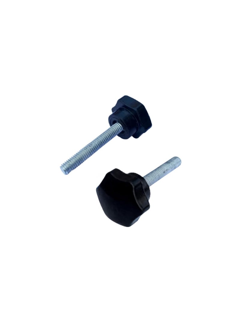 Generic QUICK CLICK SIX STAR KNOB GRIP HANDLE M6 X 30MM 3 CM SCREW LENGTH 25MM HEAD DIAMETER PLASTIC BLACK HANDLE SUITABLE FOR ALL TYPE OF MACHINE TOOL 5 M6 X 30MM  - Image 3