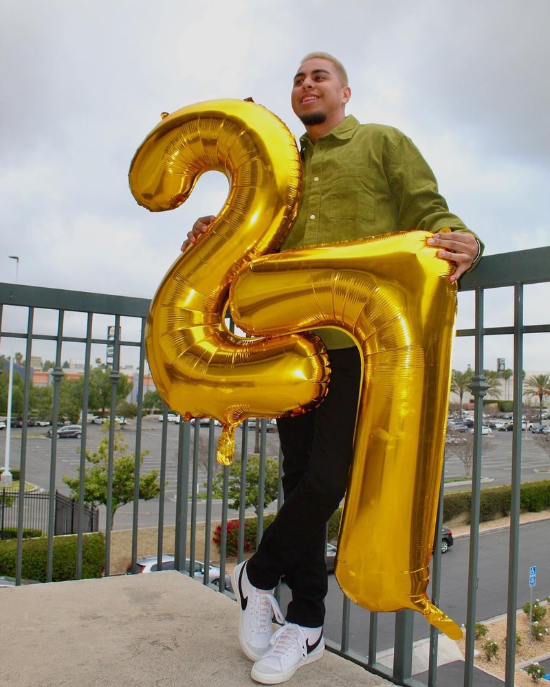 IWERP Gold 7 Balloon, Number Balloon 40 Inch, Gold Party Decorations, 7th Balloon Number, Gold Seven Birthday Decorations, Number 7 Balloon - Image 4