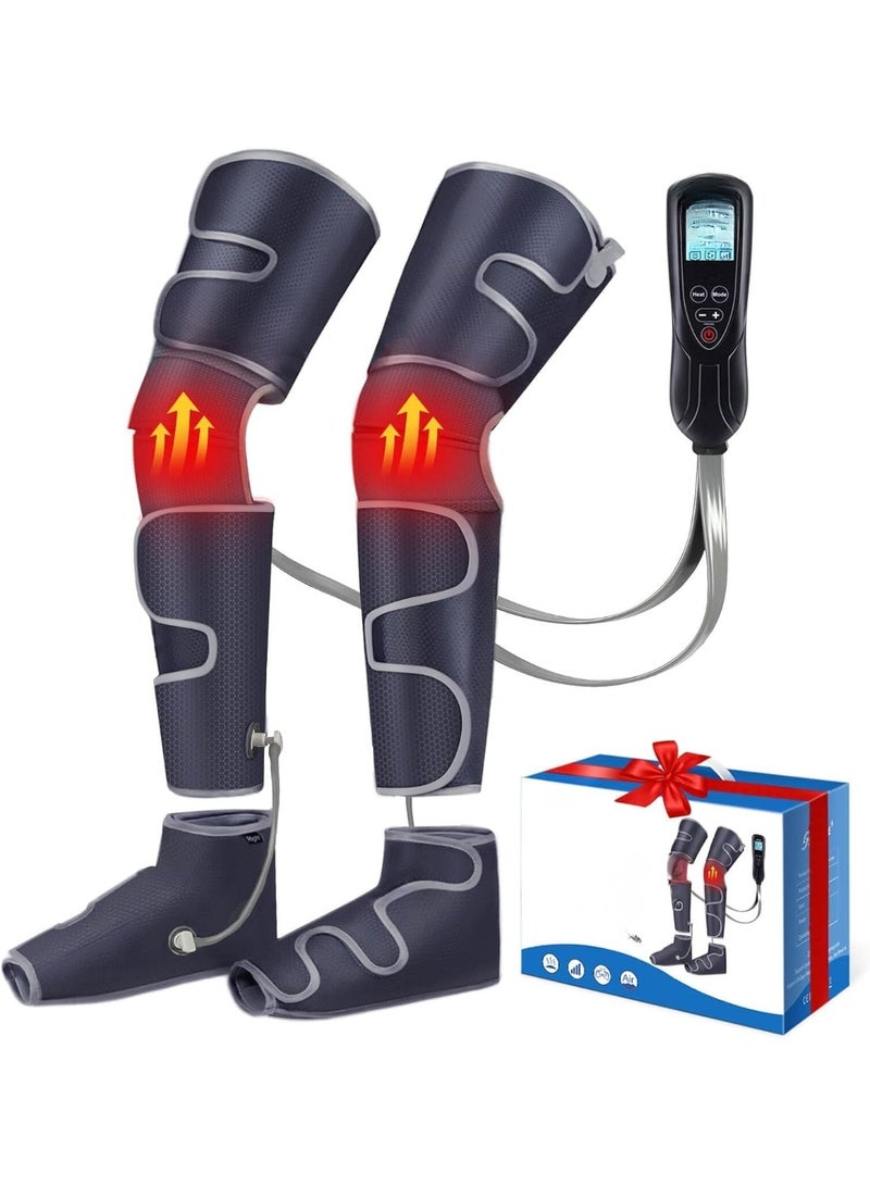 جهاز تدليك الساقين الاحترافي بالضغط الهوائي - 4 أنماط و 4 مستويات قوة مع تدفئة - شامل وقابل للتعديل لتخفيف الآلام وتحسين الدورة الدموية - Image 1