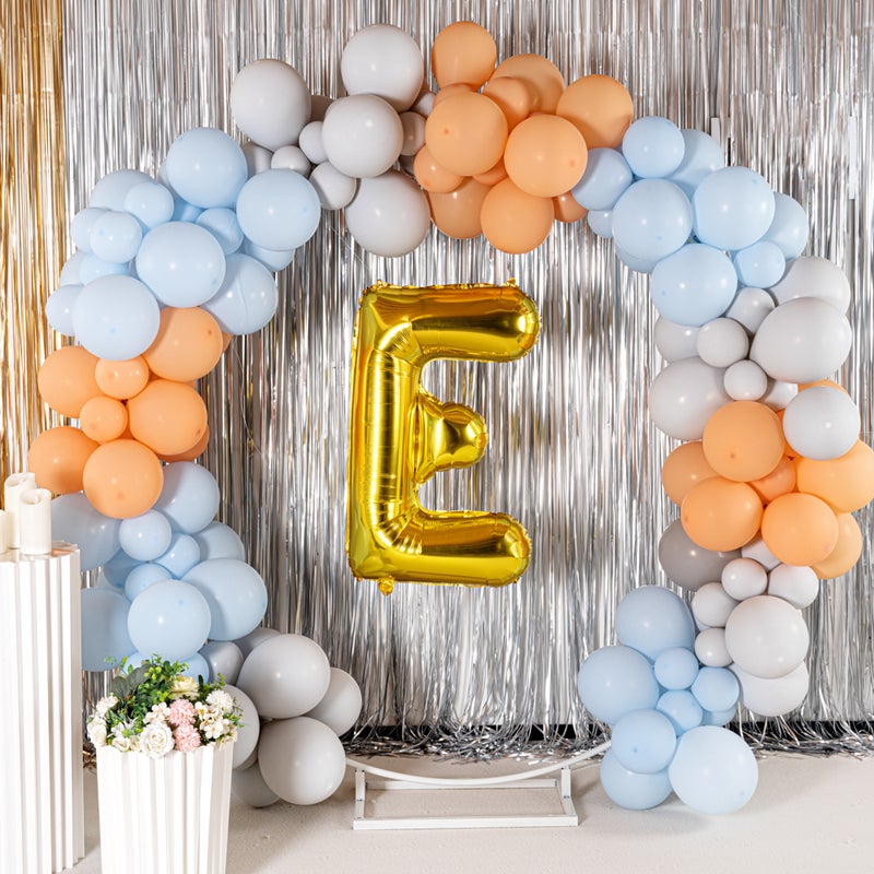 Restaurantware-Balloonify 40 Inch Letter Balloon, 1 Large Alphabet Party Balloon - Letter E, Self-Sealing, Gold Foil Mylar Balloon, Hanging Loop, Decoration For Birthday, Wedding, Or Graduation - Image 4