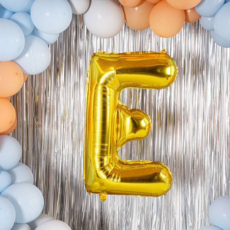 Restaurantware-Balloonify 40 Inch Letter Balloon, 1 Large Alphabet Party Balloon - Letter E, Self-Sealing, Gold Foil Mylar Balloon, Hanging Loop, Decoration For Birthday, Wedding, Or Graduation - Image 3