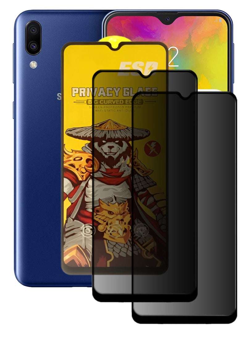 ESD 2 Pieces Tempered Dustproof Privacy Glass Screen Protector Compatible For Samsung Galaxy M20 - Image 1