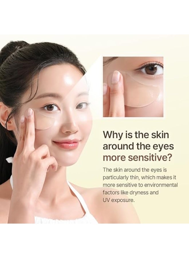 Mixsoon Bean Hydrogel Eye Patch - 84g (30 Pairs) | Amino Acid & Collagen-Infused | Hydrating & Brightening | Peptide-Enriched | Gentle Care for Under Eyes & Smile Lines - Image 3