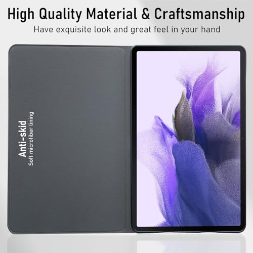 Robustrion Deer Pattern Flip Stand Case Cover for Samsung Galaxy Tab S8 Plus / S7 Plus /S7 FE 12.4 Inch SM-X800/X806/T970/T975/T976/T735 Cover - Deer Black - Image 4